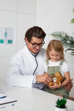 Doctor with child